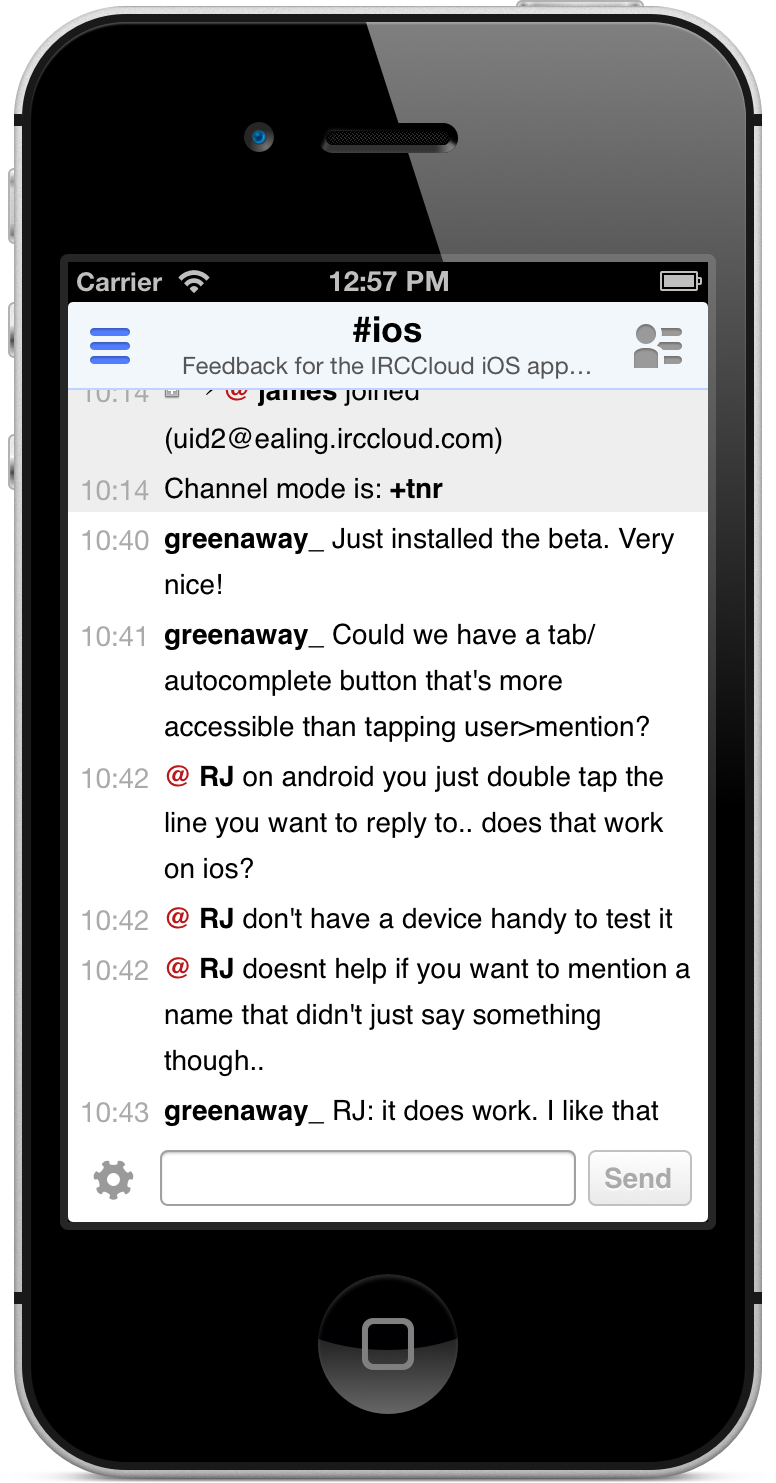 google chat ios